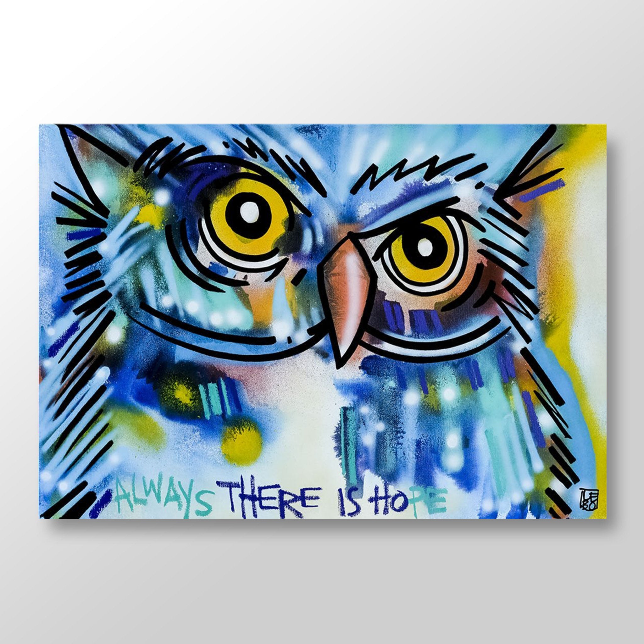 Always There is Hope - Lebo Brushed Aluminum Artbond